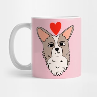 Fluffy Grumpy Corgi Puppy Mug